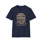 Day Drinking With a Paddle License Graphic T-Shirt