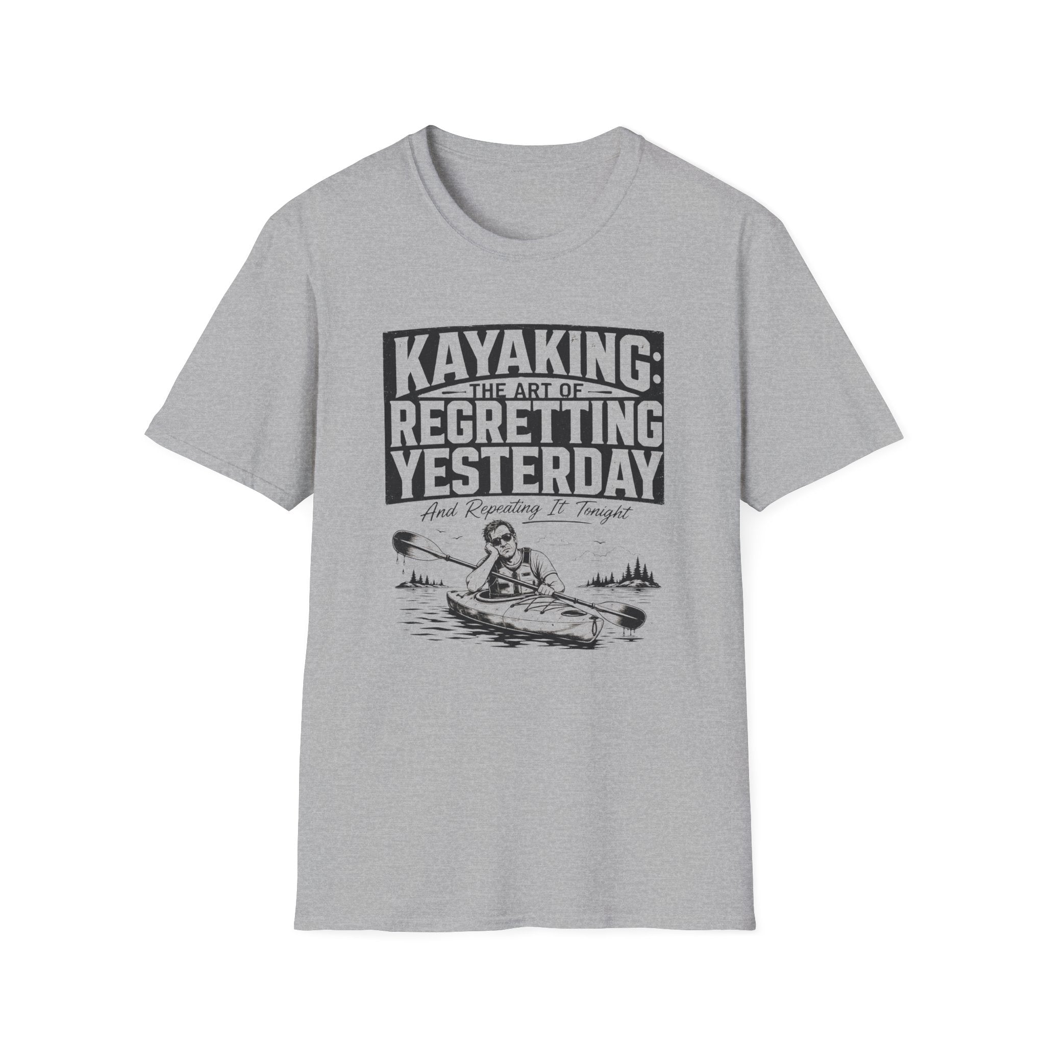 Kayaking Regretting Yesterday Graphic T-Shirt