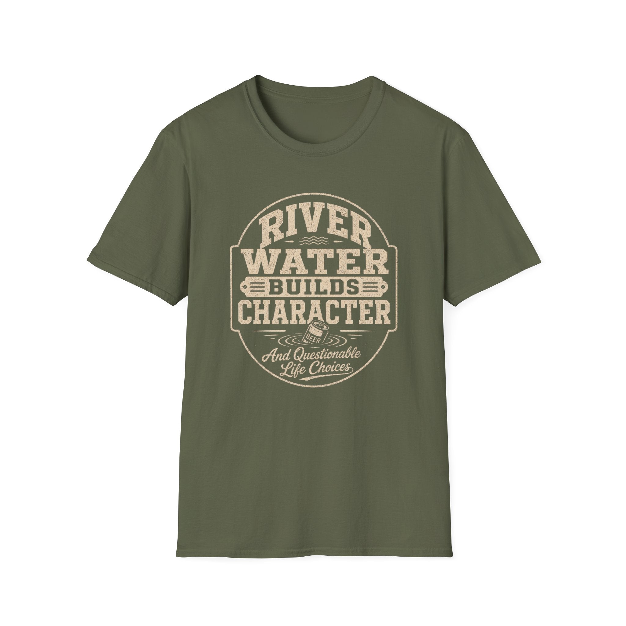 River Water Builds Character Graphic T-Shirt