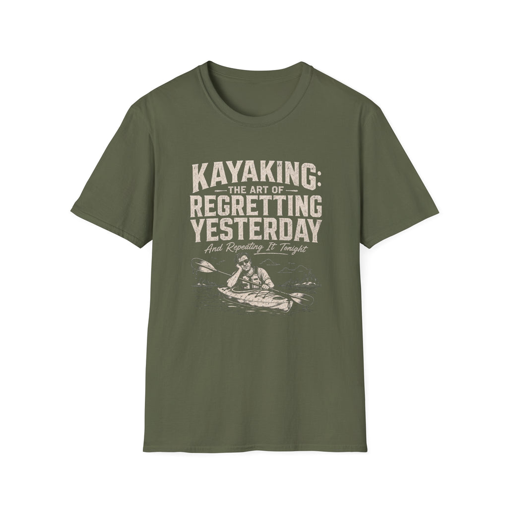 Kayaking Regretting Yesterday Graphic T-Shirt