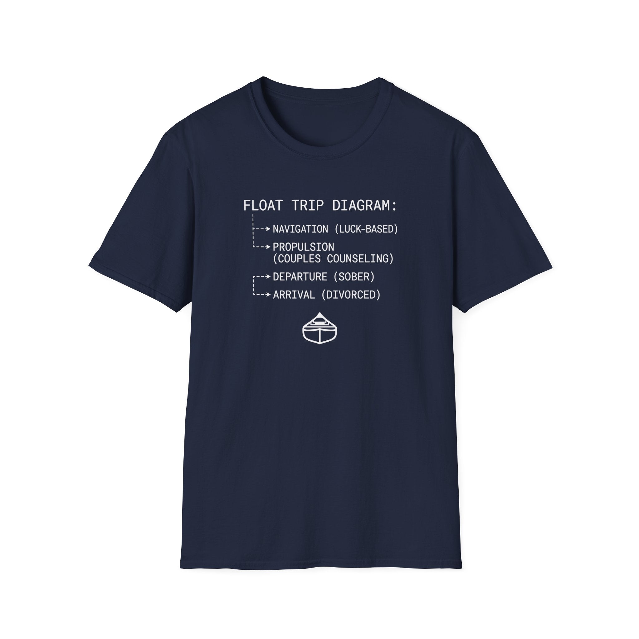 Float Trip Diagram Graphic T-Shirt