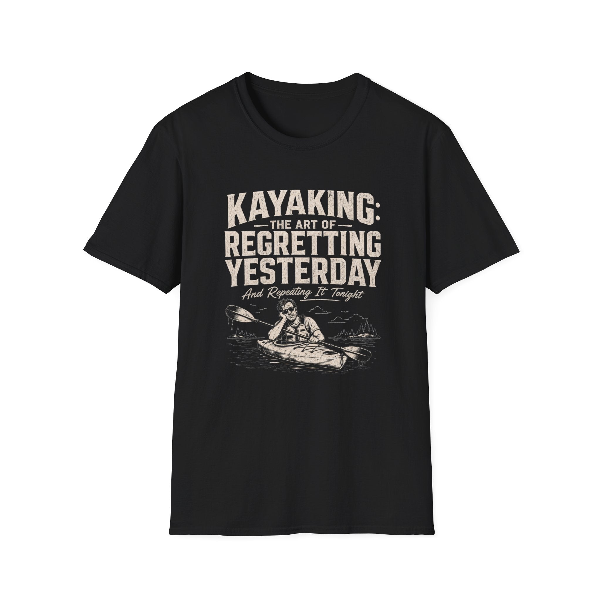Kayaking Regretting Yesterday Graphic T-Shirt