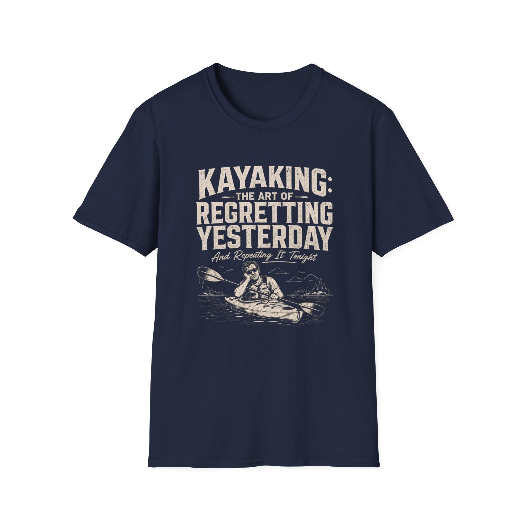 Kayaking Regretting Yesterday Graphic T-Shirt