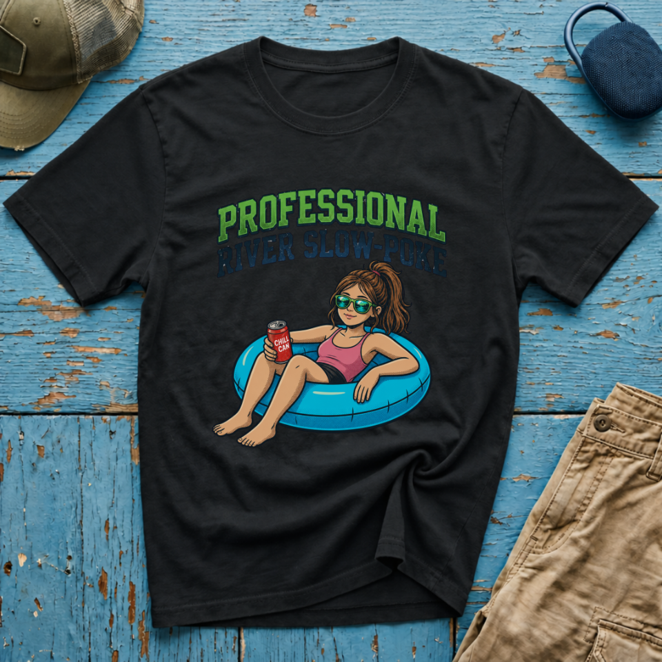 Professional River Slow Poke Little Chick Graphic T-Shirt