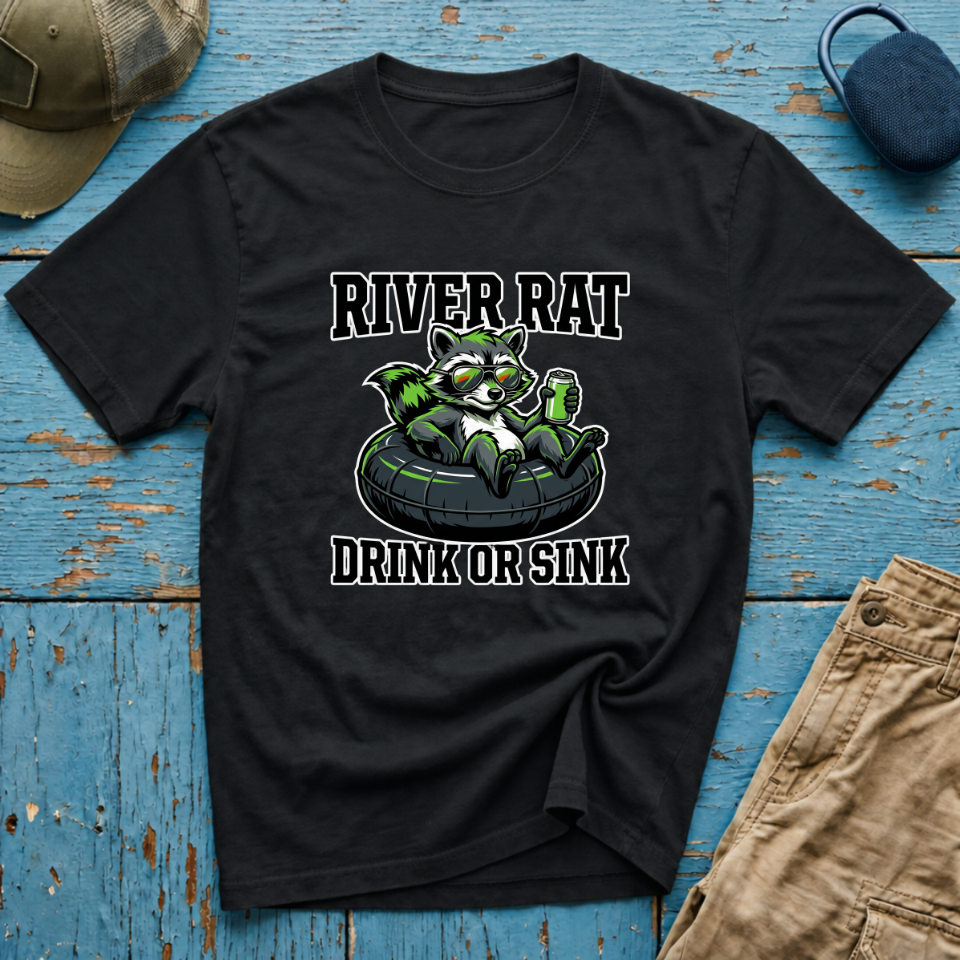 River Rat Drink or Sink Graphic T-Shirt