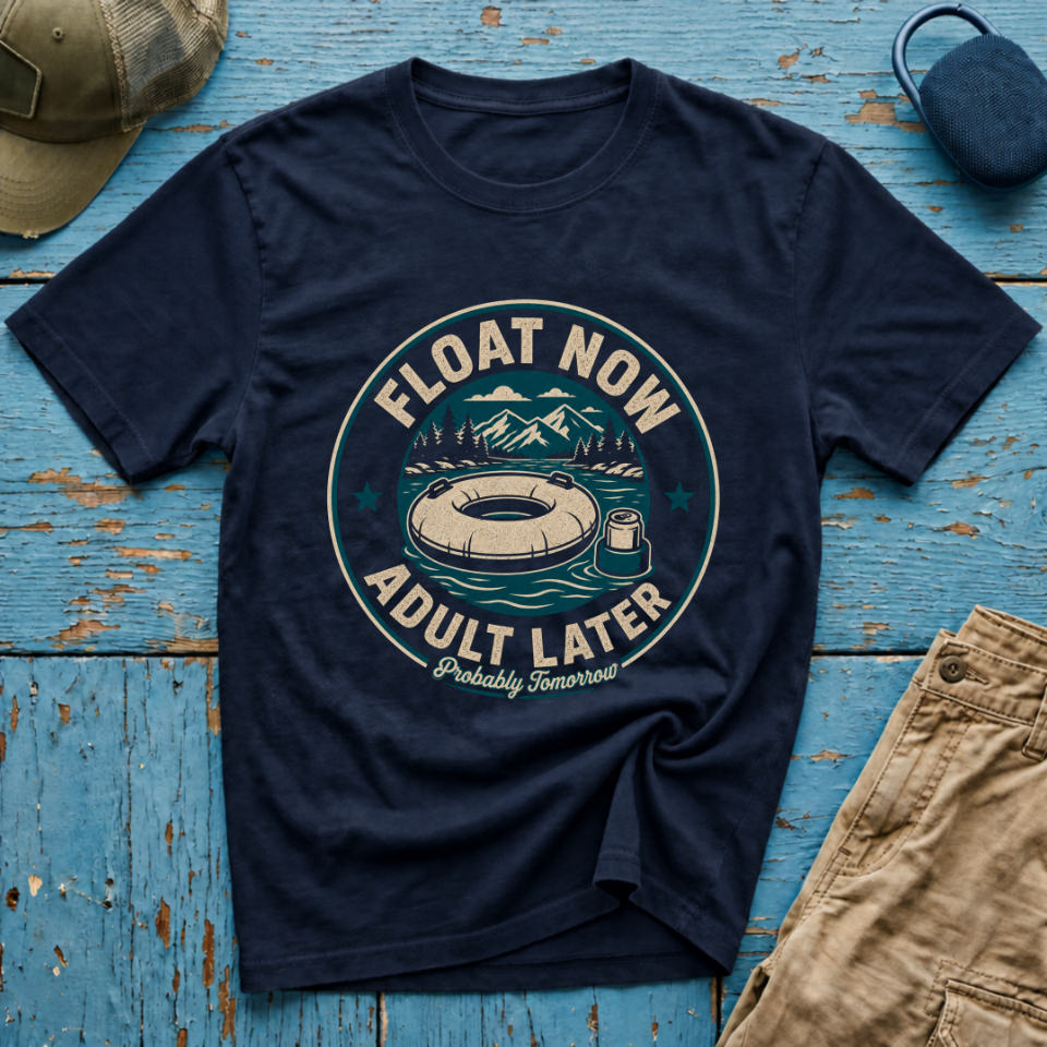 Float Now Adult Later Graphic T-Shirt