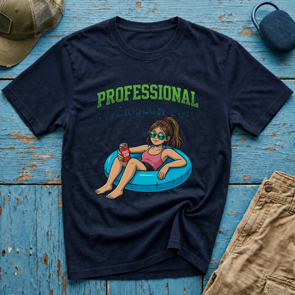Professional River Slow Poke Little Chick Graphic T-Shirt