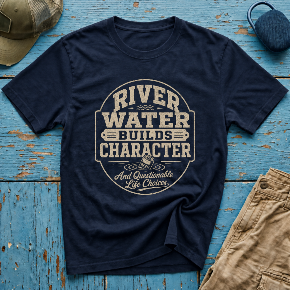 River Water Builds Character Graphic T-Shirt