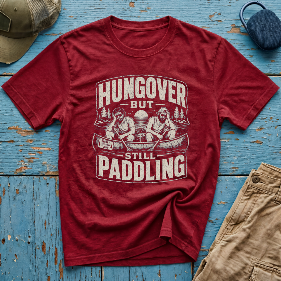 Hungover but Still Paddling Graphic T-Shirt