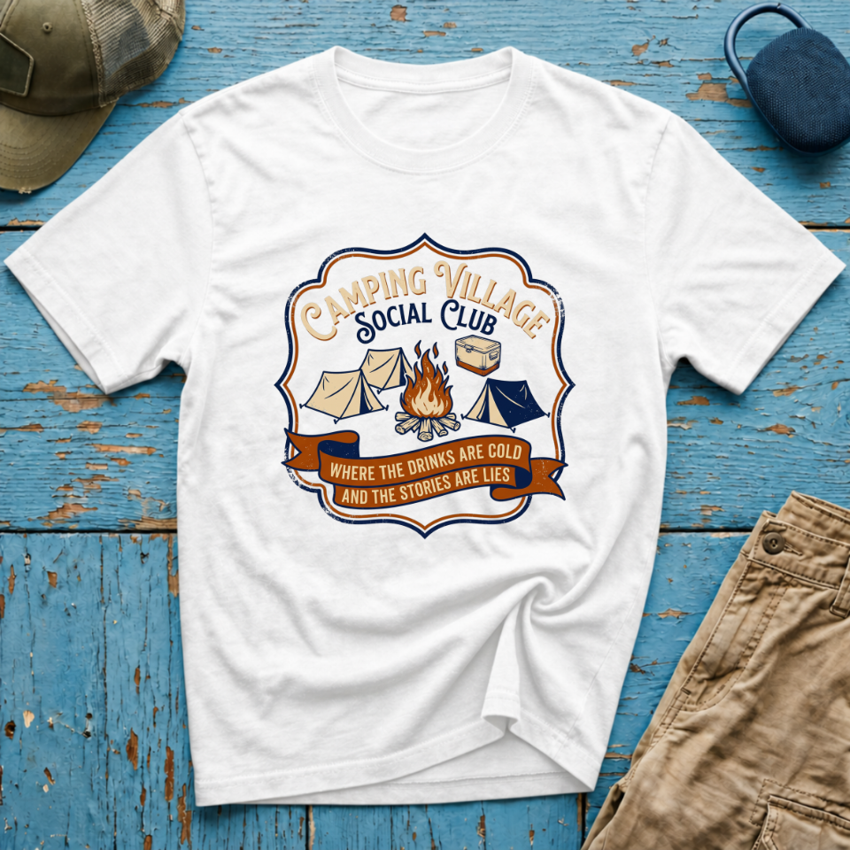 Camping Village Graphic T-Shirt