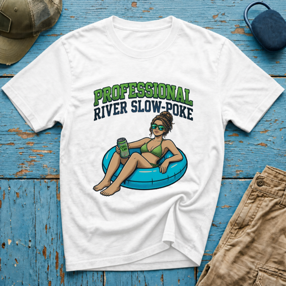 Professional River Slow Poke Young Chick Graphic T-Shirt
